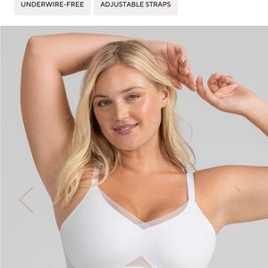 HoneyLove CrossOver Bra Size Medium White. Worn and washed once